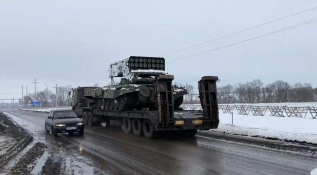 روسيا تجهز مفاجأة الحرب.. فيديو يرصد وصول "السلاح المدمر" الى أوكرانيا