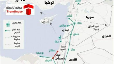رسميا .. توقيع اتفاق لنقل الغاز المصري إلى لبنان عبر سوريا
