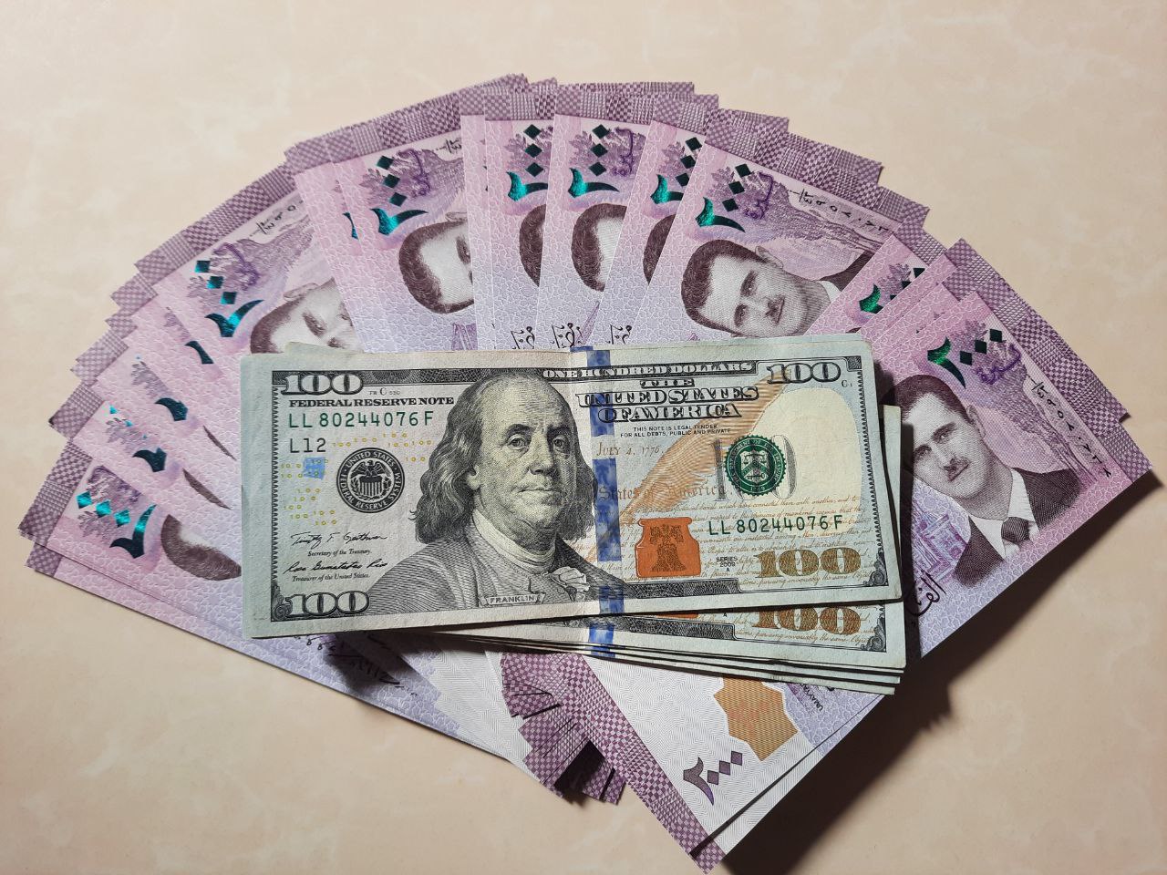سعر صرف الدولار مقابل الليرة السورية في المصرف المركزي و ( ويسترن يونيون ) حوالات رمضان 2023